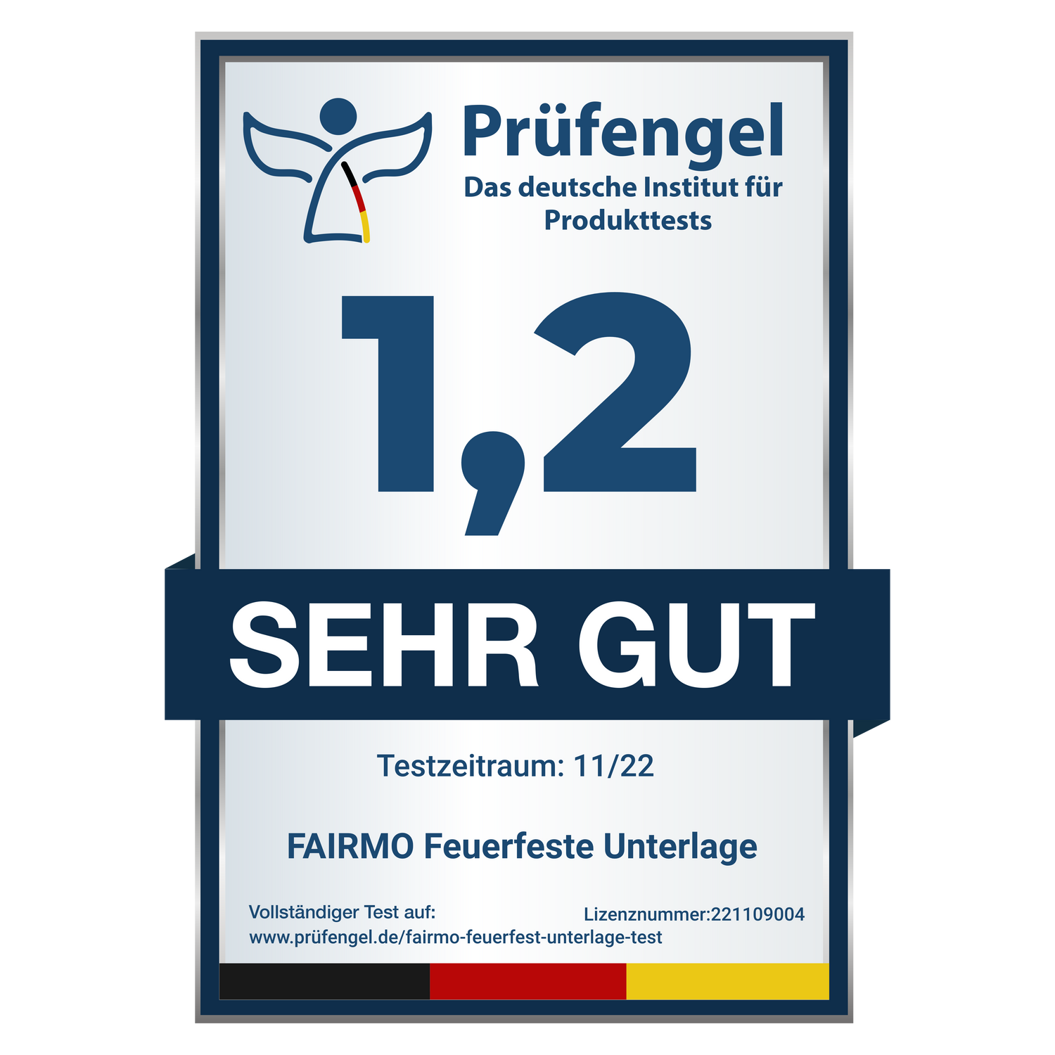 Die feuerfeste Unterlage - Zertifiziert und geprüft - DIN 4102-1